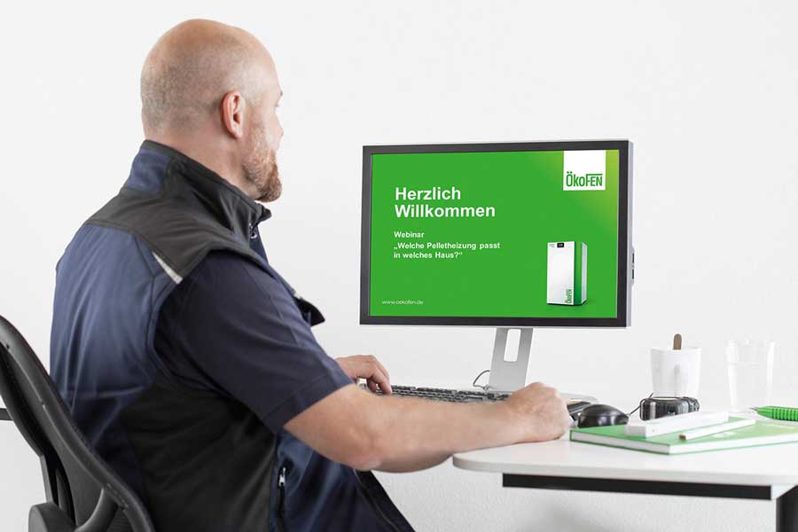 ÖkoFEN bietet für Fachhandwerker Online-Schulungen zu Pelletheizungen. Bild: ÖkoFEN