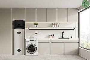 Mit der„Aquarea“-Trinkwasser-Wärmepumpe erweitert Panasonic sein Angebot im Bereich der Warm­wasserbereitung. Bild: Panasonic