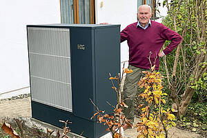 Die Wärmepumpe „A11/18“ wurde bei Familie Thoma als Ersatz für die 30 Jahre alte ­Gasheizung eingebaut. Bild: HDG