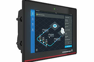 Die Steuerung ist Bestandteil der Control MPC-Einheit und wird für Wand- oder Bodenmontage sowie in Hydro MPC-Druckerhöhungsanlagen angeboten. Bild: Grundfos