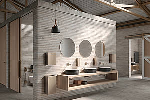 Mit der Serie „480“ setzt HEWI auf eine reduzierte Formensprache, die sich harmonisch in moderne Architekturkonzepte einfügen und möglichst viele gestalterischen Ansprüche erfüllen soll. Bild: HEWI