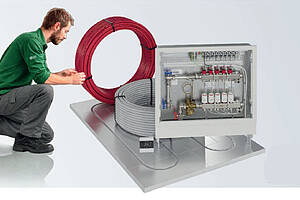 Mit vorkonfigurierten Paketen lassen sich Planung und Montage von Flächenheizsystemen deutlich vereinfachen. (PG Germany GmbH)