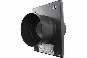 Das „Twin Schott TS“ eignet sich für Abluft- und Zuluft-Führungen in Mehrfamilienhäusern, Hotels, Pflegeeinrichtungen sowie im Rahmen von Sanierungen und Bestandserweiterungen. Bild: Luvaq