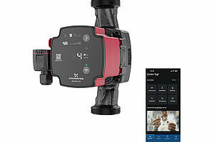 In Verbindung mit der GO App bietet die „Alpha2 GO“ verschiedene smarte digitale Features. Bild: Grundfos