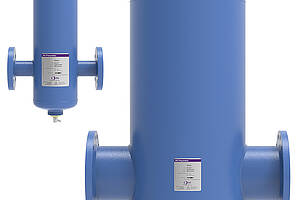Der neue Luftabscheider „Zeparo Aero“ der Produktmarke IMI Pneumatex. Der Einbau erfolgt waagerecht. Bild: IMI