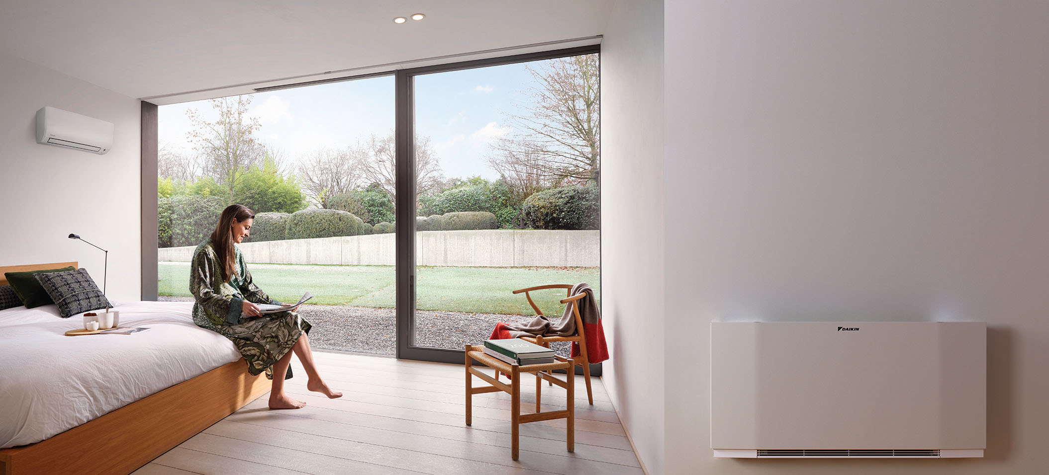 Die elegante Alternative zu herkömmlichen Radiatoren: der neue „Daikin Altherma HPC“ Wärmepumpen-Konvektor. (Daikin)