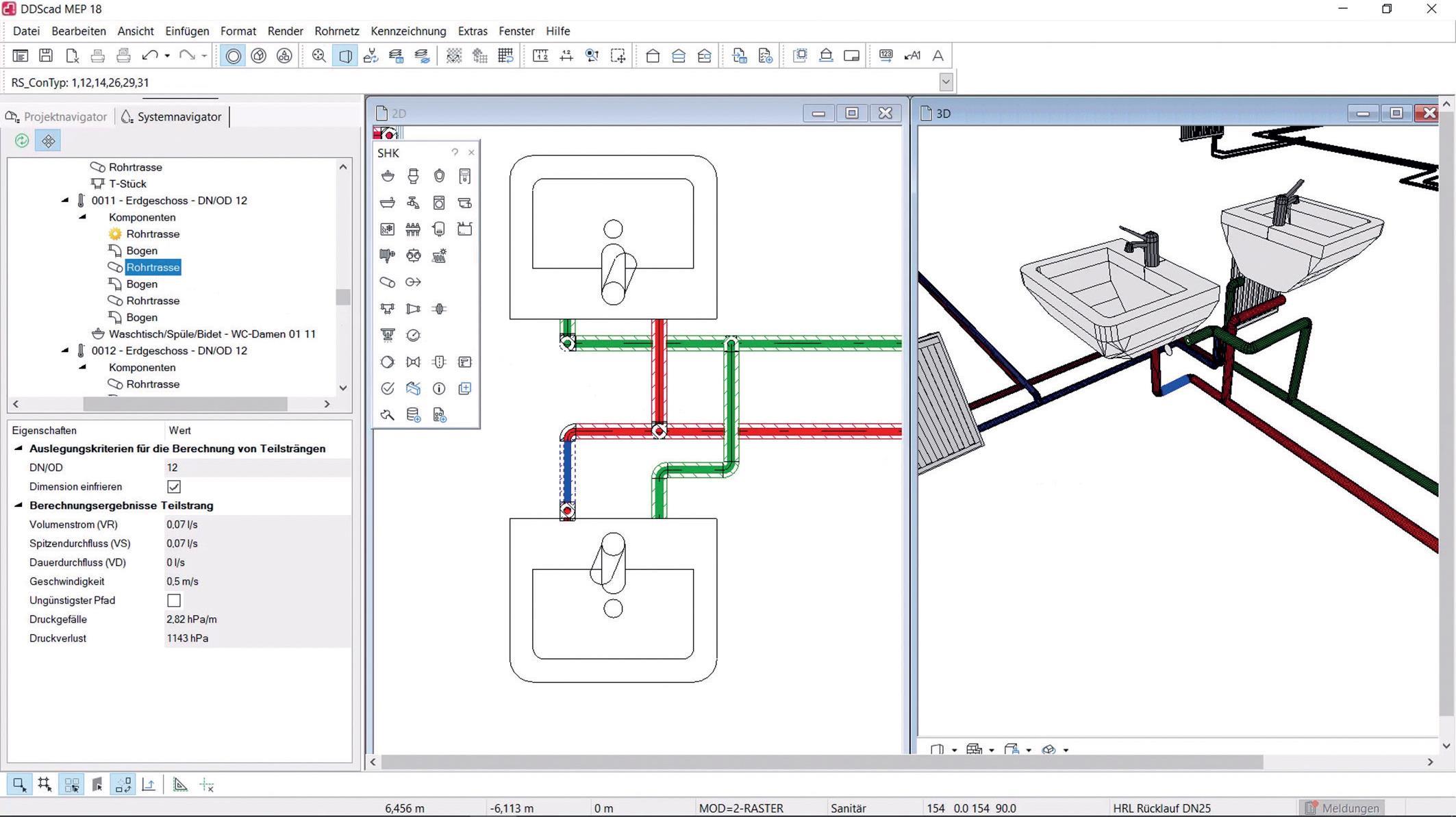 Hochwertige Planungs softwares bieten zu sätzlich zur klassischen Installation auch um fangreiche Funktions bereiche für die schnelle und einfache Verwaltung und Bearbeitung von SHKL-Systemen. Bild: Graphisoft
