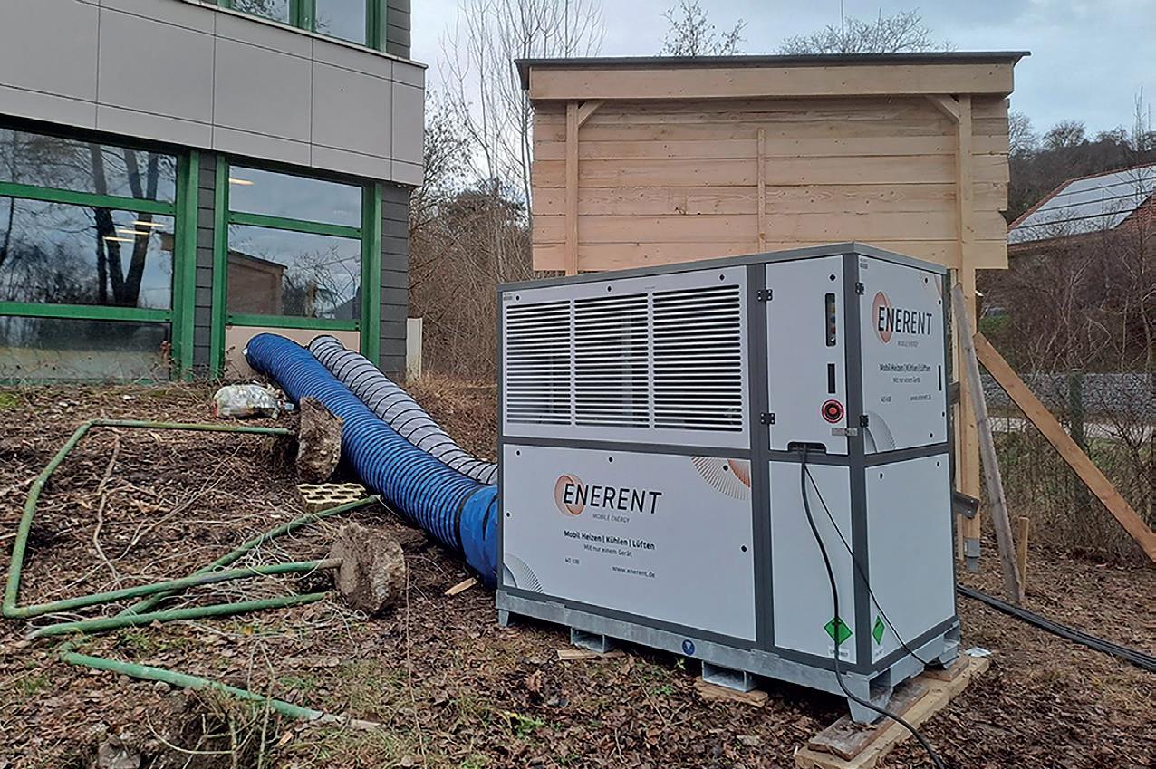 Mobile Luft-Luft-Wärmepumpe zur Winterbaubeheizung. Die ...  (Enerent)
