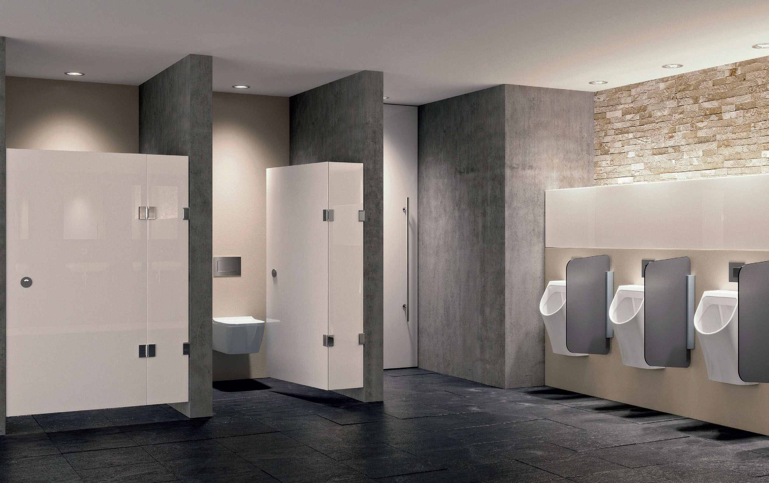Untersuchungen haben gezeigt, dass eine funktionsfähige und visuell ansprechende Sanitäreinrichtung dazu beitragen kann, auf die Toiletteneinrichtung Acht zu geben und diese pfleglicher zu behandeln. (Geberit)