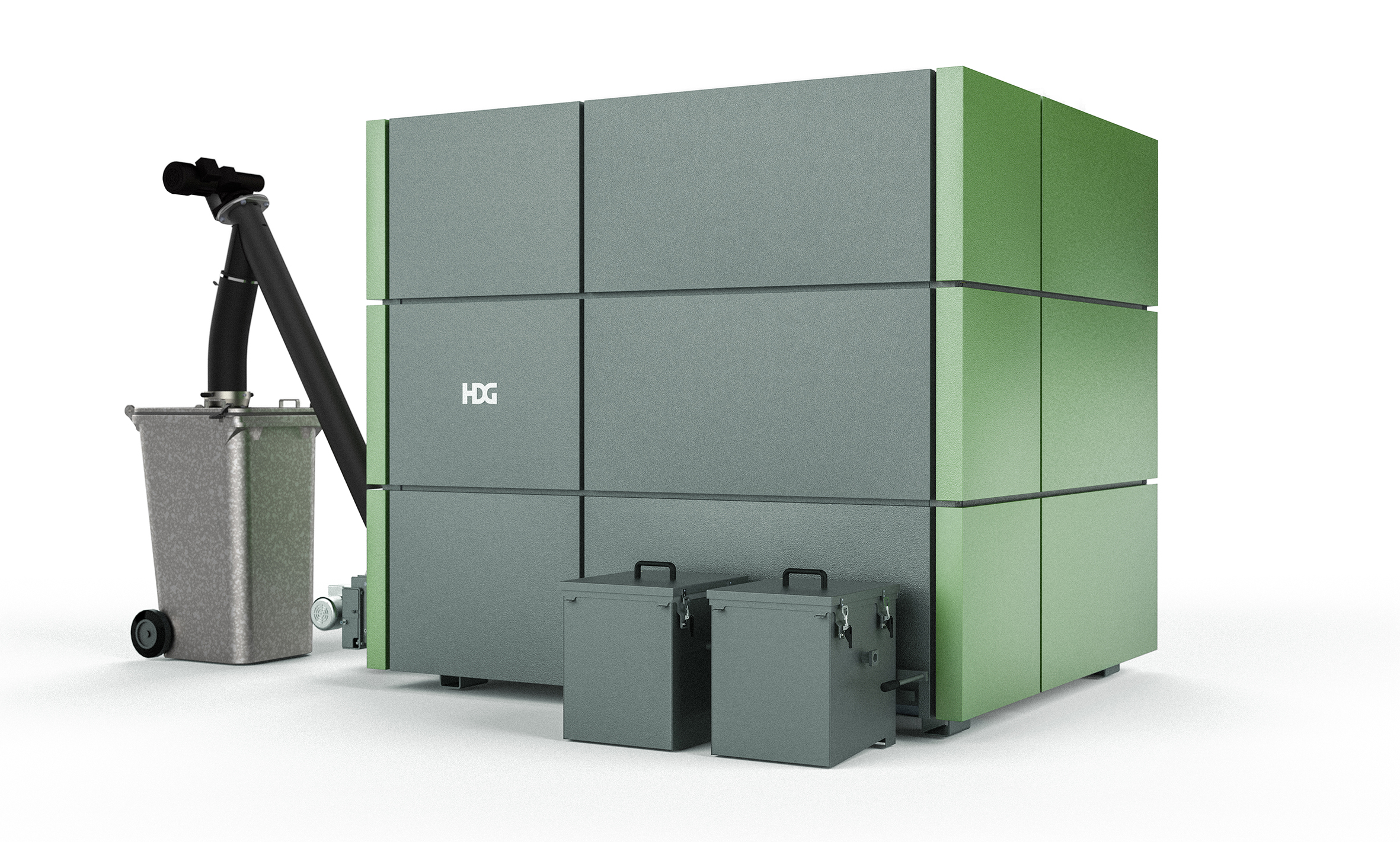Die HDG M300-400 kommt häufig zusammen mit den leistungsstärkeren Spanner Re² Holz-Kraft-Anlagen zum Einsatz.