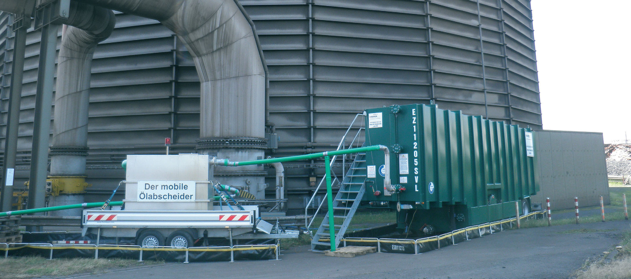 Unter Einbindung des mobilen Abscheiders „NeutraRent“ entstand bei Thyssenkrupp eine Interimslösung zur Überbrückung von Sanierungsarbeiten. (Mirko Vetter)