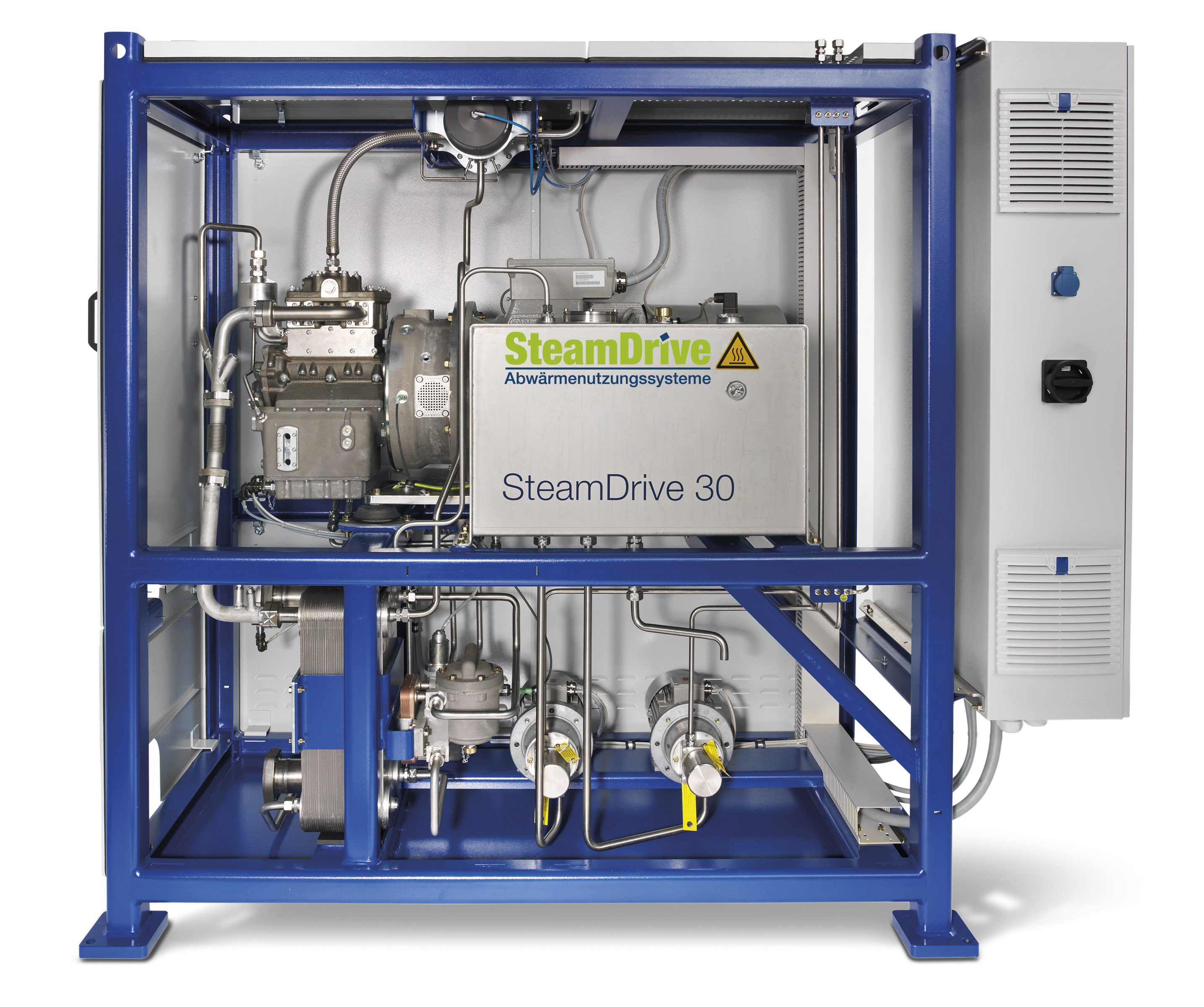 Der "SteamDrive" erzeugt Strom aus Abwärme. Bilder: StreamDrive